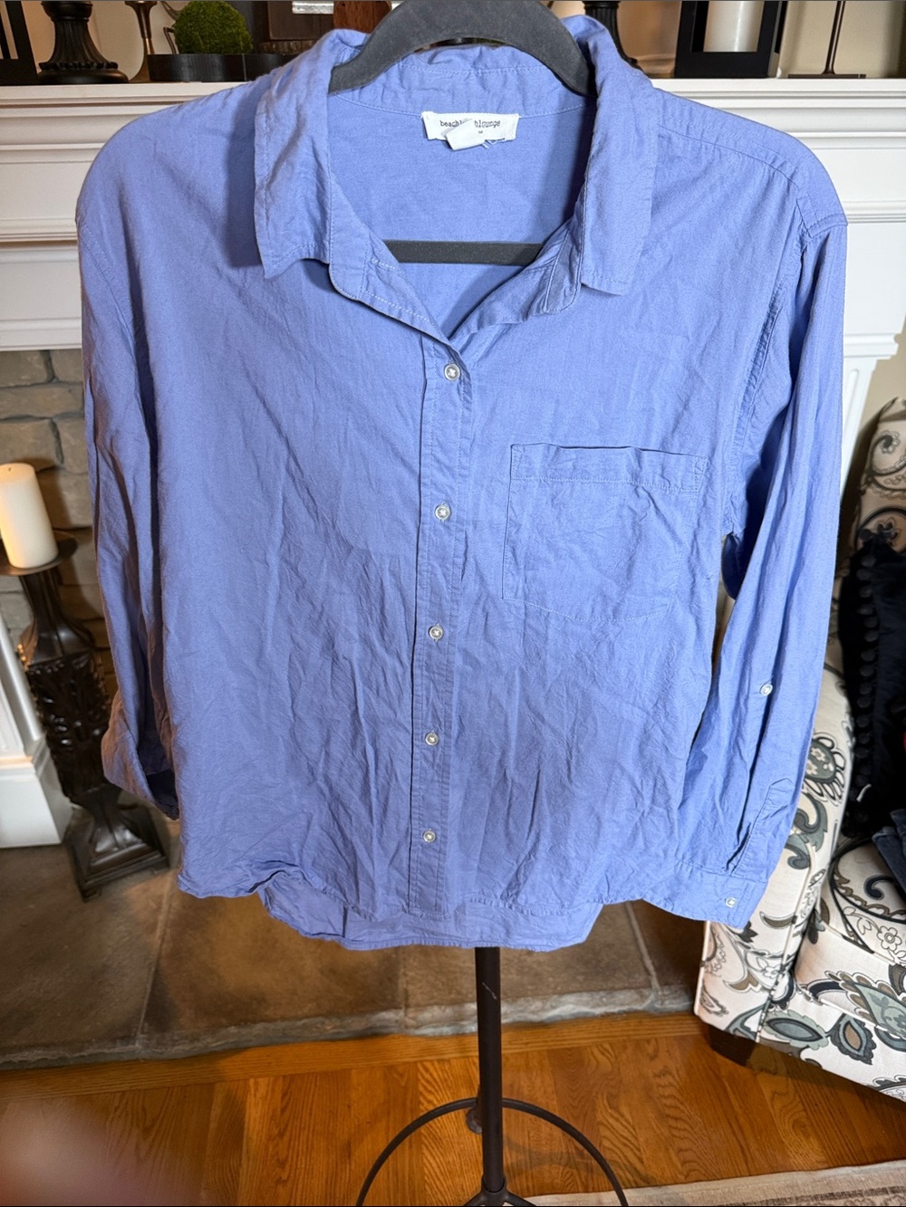beachlunchlounge Light Blue Button-Down Shirt